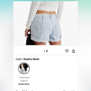 Free People shorts worn once size 29